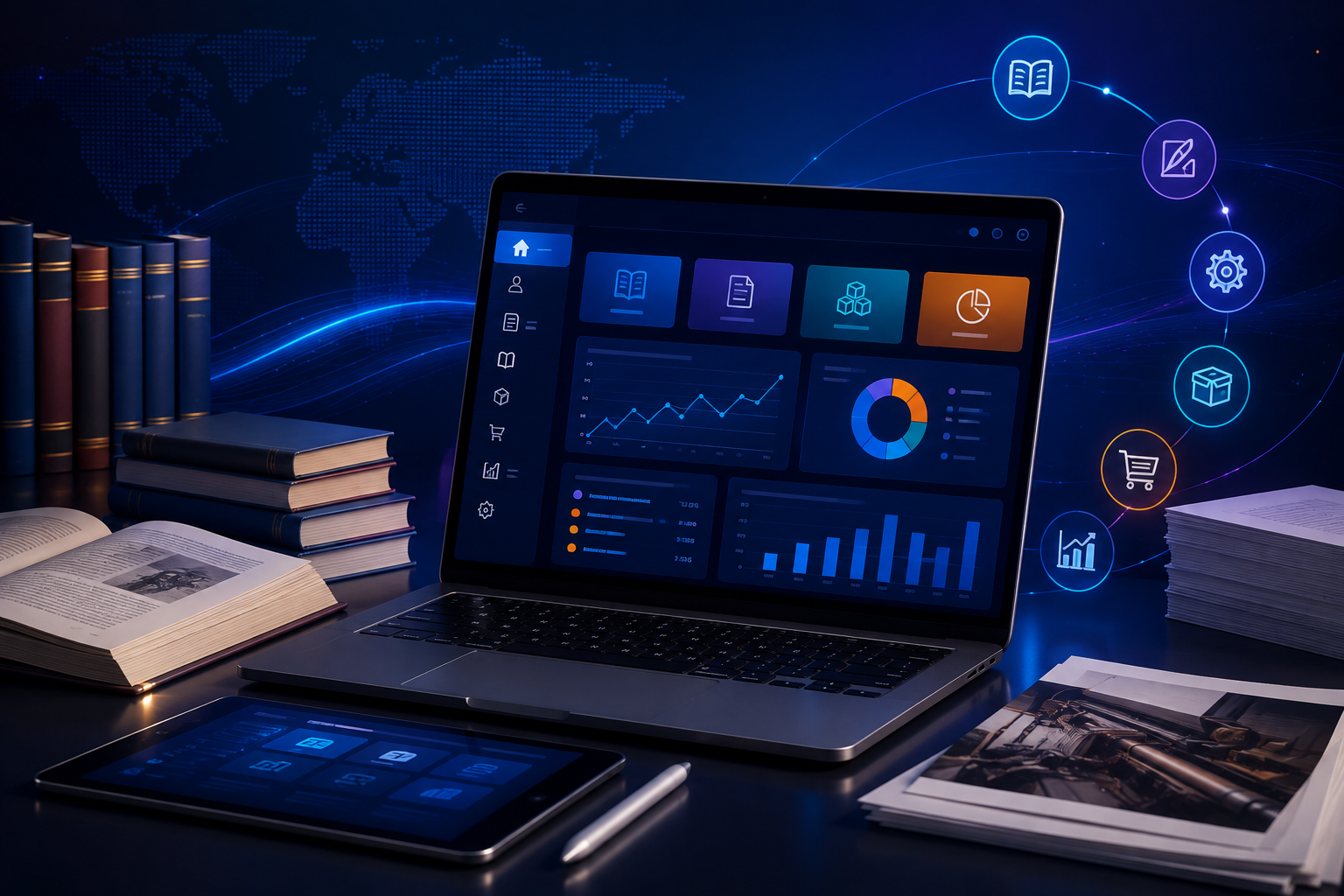ARPIVA Publishers ERP Dashboard