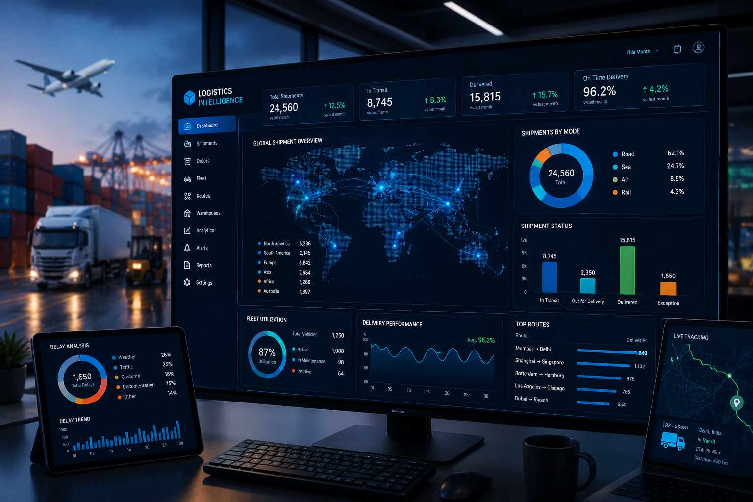 Logistics intelligence dashboard
