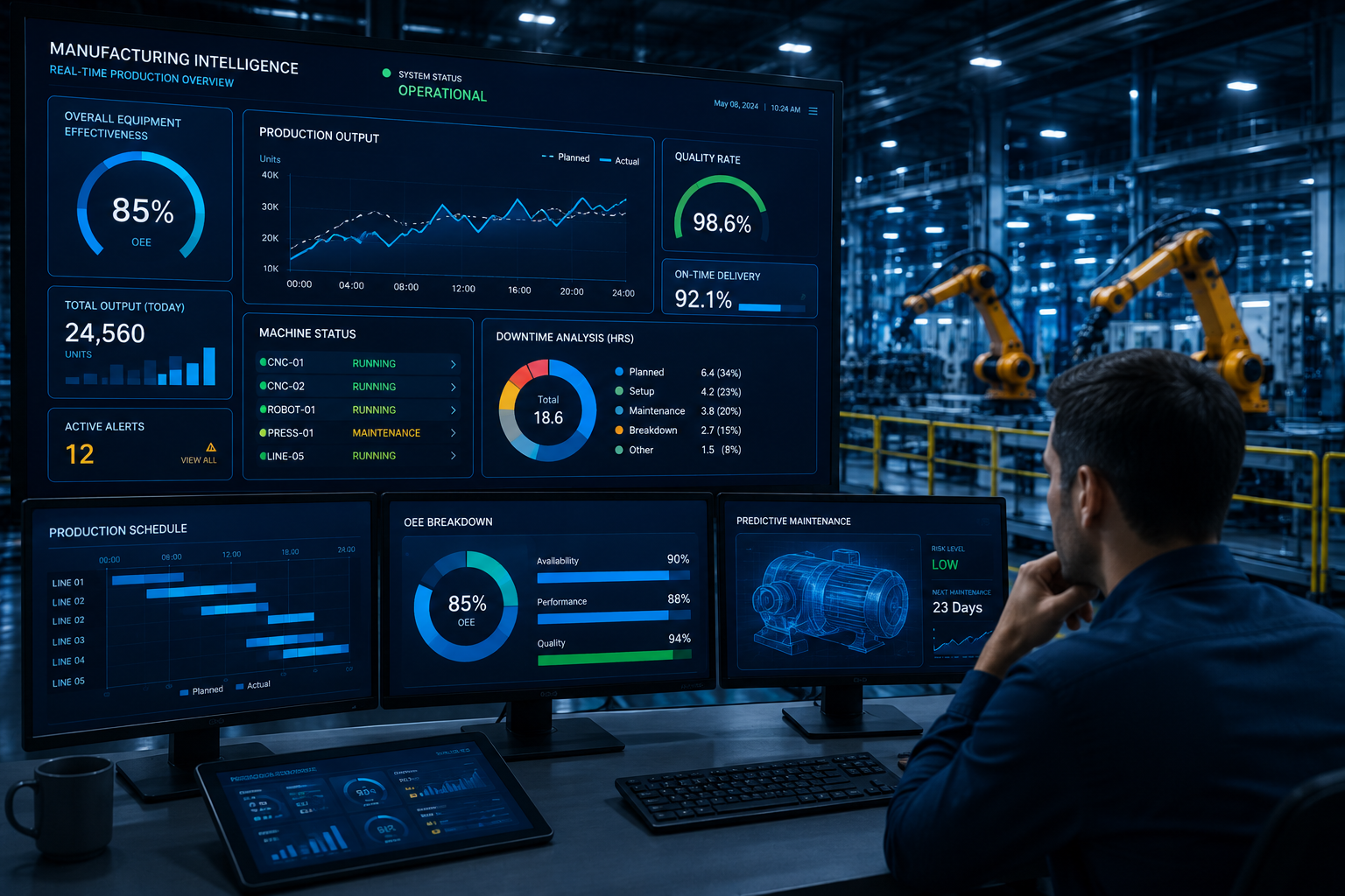 Connected manufacturing operations