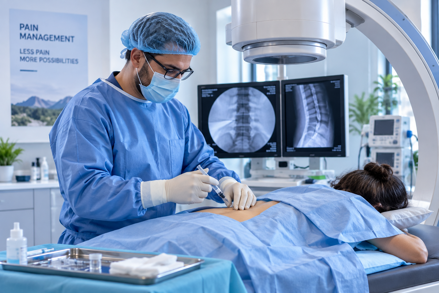 Pain management procedures and billing