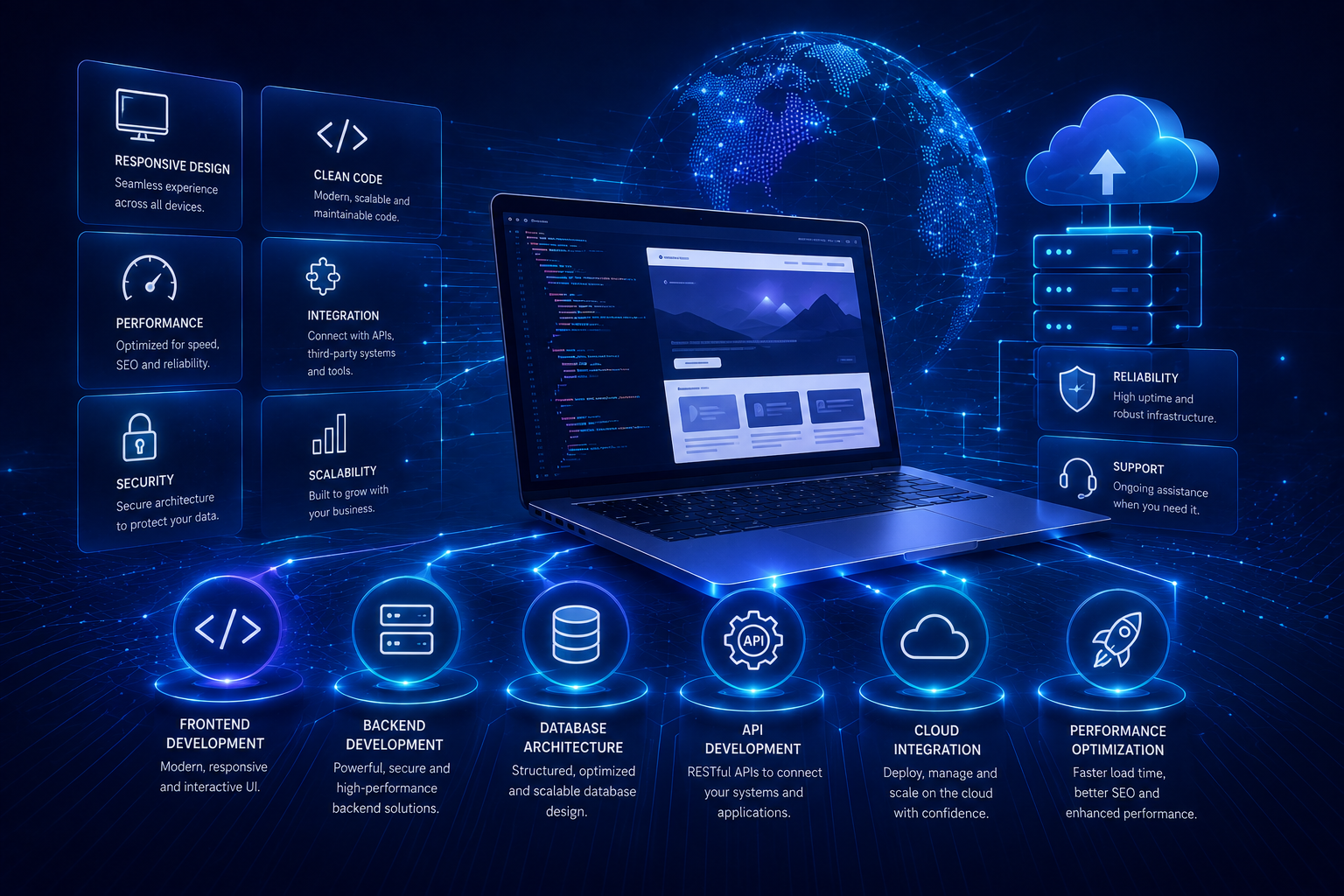 Web development technology and intelligence